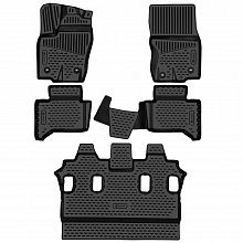 Коврики 3D в салон полиуретан 5 шт. для Toyota Land Cruiser Prado 250 Series