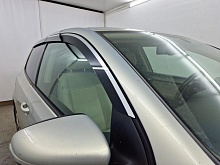 Дефлекторы окон 2D с хром накладками 4 шт. под наклоном для Volkswagen Golf VI