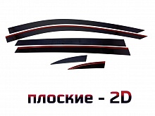 Дефлекторы окон 2D 6 шт. для LiXiang L6 I