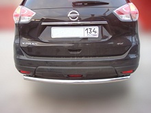Защита заднего бампера d60 мм для Nissan X-Trail III