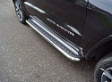 Пороги с площадкой 60,3 мм для Jeep Grand Cherokee IV (WK2) Рестайлинг 2
