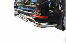 Защита заднего бампера+угловая защита d60 мм для Haval H9 I
