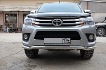 Защита переднего бампера волна d60 мм для Toyota Hilux VIII