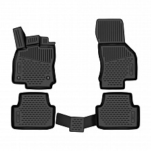 Коврики 3D в салон полиуретан 4шт для Volkswagen Jetta VII