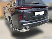 Защита заднего бампера угловая d60 мм для EXEED VX I