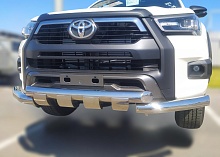 Защита переднего бампера G d76 мм для Toyota Hilux VIII Рестайлинг