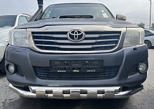 Защита переднего бампера с перемычками d76/60 мм для Toyota Hilux VII Рестайлинг