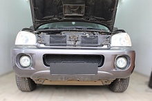 Комплект сеток black верх 2 части и низ для Hyundai Santa Fe I