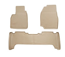 Коврики 3D в салон полиуретан 3 шт для Toyota Land Cruiser 100 Series Рестайлинг 2