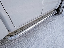 Пороги с площадкой 60,3 мм для Volkswagen Amarok I Рестайлинг