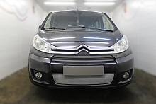 Комплект сеток chrome верх 2 части и низ для Citroen Jumpy II Рестайлинг