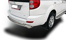 Защита заднего бампера двойная d60/42 мм для Haval H5 I
