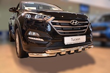 Защита переднего бампера G d60/60 мм для Hyundai Tucson III