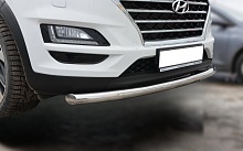 Защита переднего бампера d60 мм для Hyundai Tucson III Рестайлинг