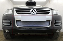Защитная сетка радиатора боковые 4 части для Volkswagen Touareg I Рестайлинг