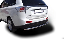 Защита заднего бампера d60 мм для Mitsubishi Outlander III Рестайлинг