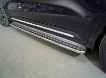 Пороги с площадкой 42,4 мм для Kia Carnival IV