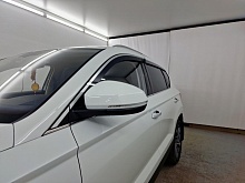 Дефлекторы окон с хром накладками 2D 8 шт для Jetta VS5