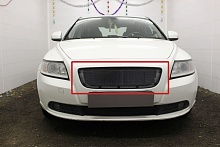 Защитная сетка радиатора верх для Volvo S40 II Рестайлинг