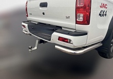 Защита заднего бампера угловая двойная d76/42 мм для JAC T8 PRO