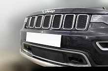 Комплект сеток black верх (Laredo, Limited, Overland) и низ с датчиком для Jeep Grand Cherokee IV (WK2) Рестайлинг 2