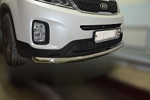 Защита переднего бампера d60 мм для Kia Sorento II Рестайлинг