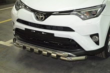 Защита переднего бампера G d60 мм для Toyota RAV4 IV (XA40) Рестайлинг