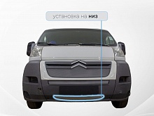 Защитная сетка радиатора низ для Citroen Jumper  II