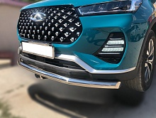 Защита переднего бампера d60 мм для Chery Tiggo 7 Pro I