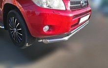 Защита переднего бампера двойная d60/42 мм для Toyota RAV4 III (XA30)