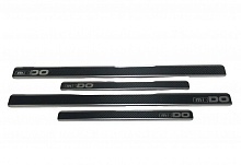 Накладки на пороги нержавеющая сталь под карбон 4шт. для Datsun mi-DO