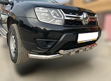 Защита переднего бампера G d60/60 мм для Renault Duster I Рестайлинг