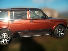 Пороги с накладным листом d53 мм для LADA (ВАЗ) 2131 (4x4) I Рестайлинг (2020)