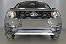 Комплект сеток chrome верх 3 части и низ 2 части для LADA (ВАЗ) Largus I Рестайлинг