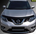 Дефлектор капота темный для Nissan X-Trail III