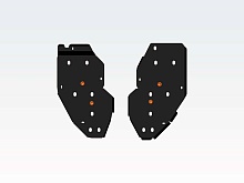 Защита топливного бака (2 части) для Jeep Grand Cherokee IV (WK2) Рестайлинг