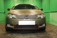 Зимняя заглушка радиатора к съемной сетке низ для Kia Cerato II