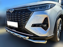 Защита переднего бампера двойная с перемычками d60/42 мм для Xcite X-Cross 8 I