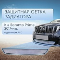 Защитная сетка радиатора, с датчиком АСС для Kia Sorento III Prime Рестайлинг