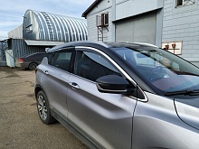 Дефлекторы окон с хром накладками 2D 6 шт для Geely Coolray I