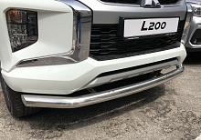 Защита переднего бампера d76 мм для Mitsubishi L200 V Рестайлинг