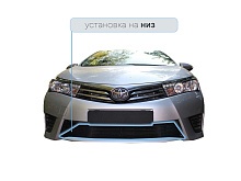 Защитная сетка радиатора для Toyota Corolla XI (E160, E170, Е180)