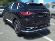 Защита заднего бампера угловая большая d60 мм для Haval F7x I