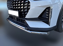 Защита переднего бампера двойная d60/42 мм для Jetour X70 PLUS I Рестайлинг