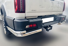 Защита заднего бампера угловая двойная d60/42 мм для JAC T9 I 