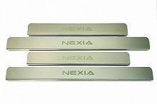 Накладки на пороги из нержавеющей стали 4шт. для Daewoo Nexia I Рестайлинг