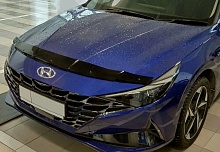 Дефлектор капота темный для Hyundai Elantra VII (CN7)