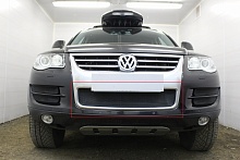 Защитная сетка радиатора низ для Volkswagen Touareg I Рестайлинг