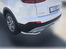 Защита заднего бампера угловая d60 мм для Changan CS55 I