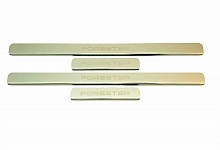 Накладки на пороги из нержавеющей стали 4шт. для Subaru Forester IV